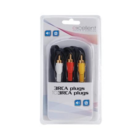 CABLE 3RCA/3RCA BLISTER
