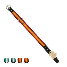 COLLAR CUERO BANDERA ANDALUCIA 622155 55CM