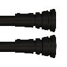 BARRA FORJA AZMARK 16/19MM 150-290CM ANILLO NEGRO KIT