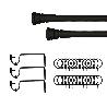 BARRA FORJA AZMARK 16/19MM 150-290CM ANILLO NEGRO KIT