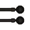BARRA FORJA AZMARK 16/19MM 150-290CM ESFERA NEGRA KIT