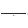 BARRA FORJA AZMARK 16/19MM 150-290CM ESFERA NEGRA KIT