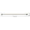 BARRA FORJA AZMARK 16/19MM 150-290CM ESFERA NICKEL  KIT