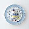 VAJILLA INFANTIL 4 PIEZAS PORCELANA BARCOS