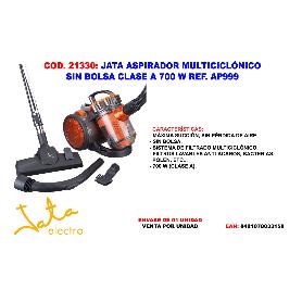 Aspirador multiciclonico sin bolsa 700w ASPIRADOR MULTICICLONICO SIN BOLSA 700W