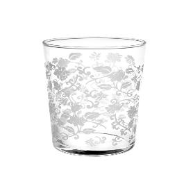 VASOS DECORADO HOJAS 380 ML LOTE 6