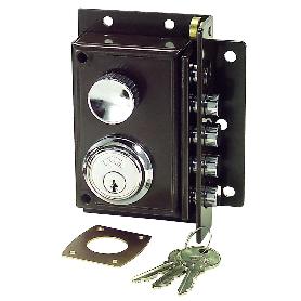 Cerradura jis  240 pintada marron 11x7/ derecha CERRADURA JIS  240 PINTADA MARRON 11X7/ DERECHA