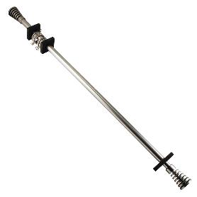 BARRA CORTINA METAL PLATA 70-120 CM