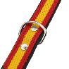 COLLAR CUERO BANDERA ESPAÑA 55 CM