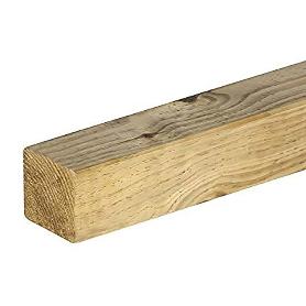 POSTE CUADRADO MADERA 7X7X80CM