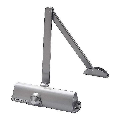 CIERRAPUERTAS TAS1859T C/RETENEDOR PLATA