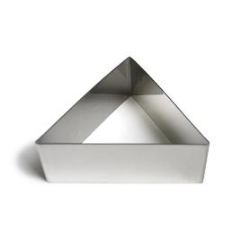 MOLDE EMPLATADOR INOX. TRIANGULAR 6X4 CM 2150