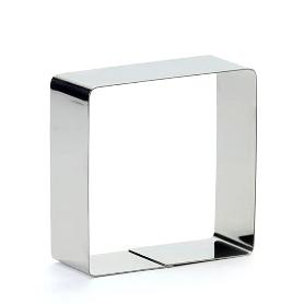 MOLDE EMPLATADOR INOX. CUADRADO 6X4 CM 2170