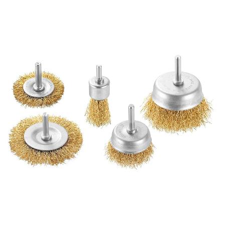 CEPILLO ALAMBRE CON EJE SURTIDOS 5UD